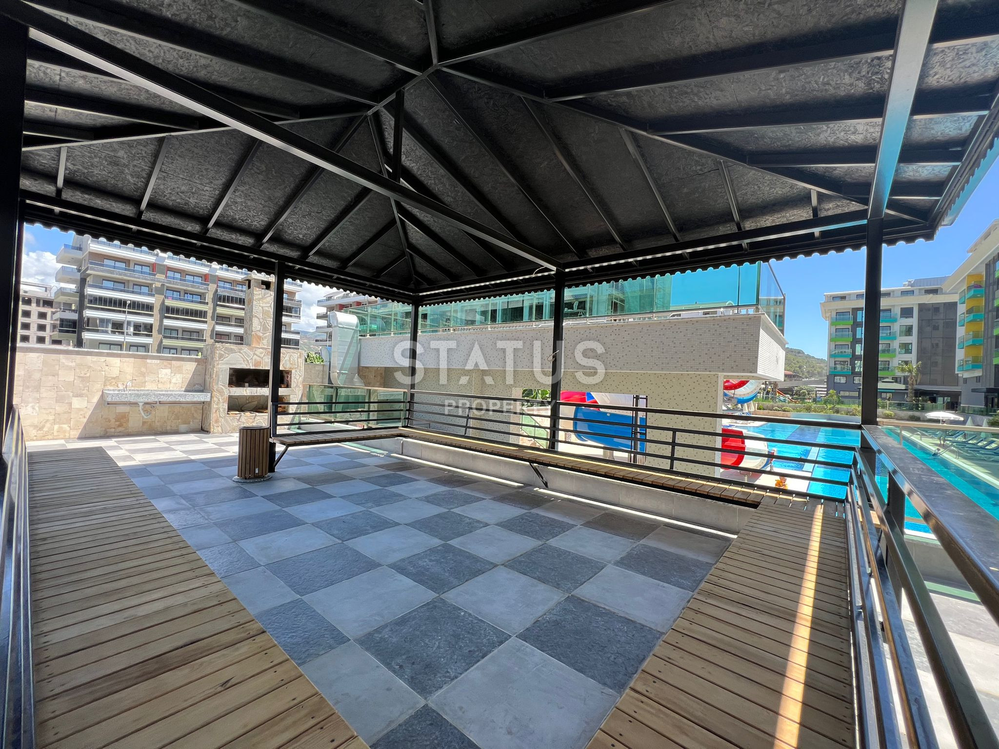 One-bedroom furnished apartment 100m from the sea in Kargicak. 53m2 фото 18