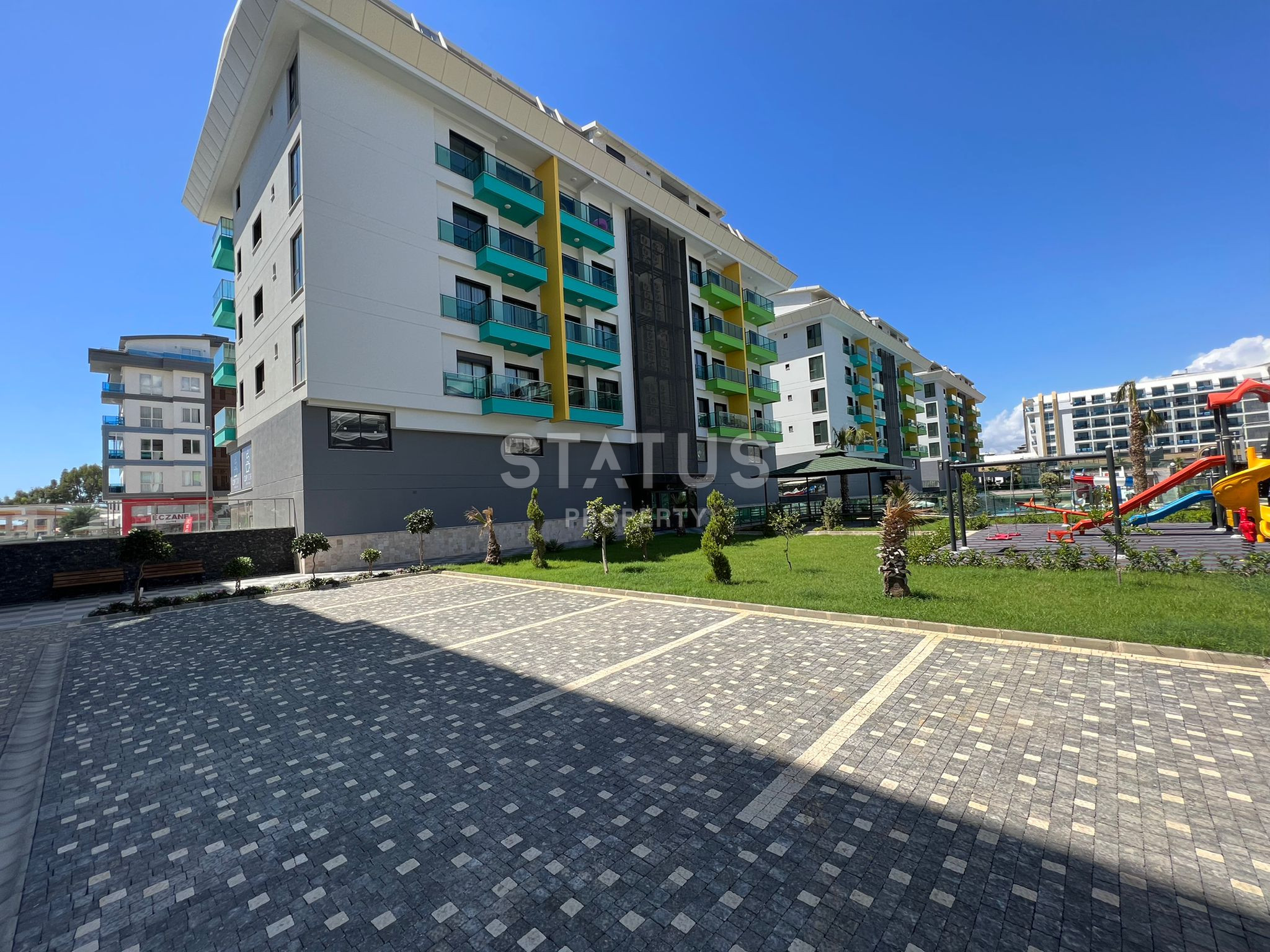 One-bedroom furnished apartment 100m from the sea in Kargicak. 53m2 фото 20