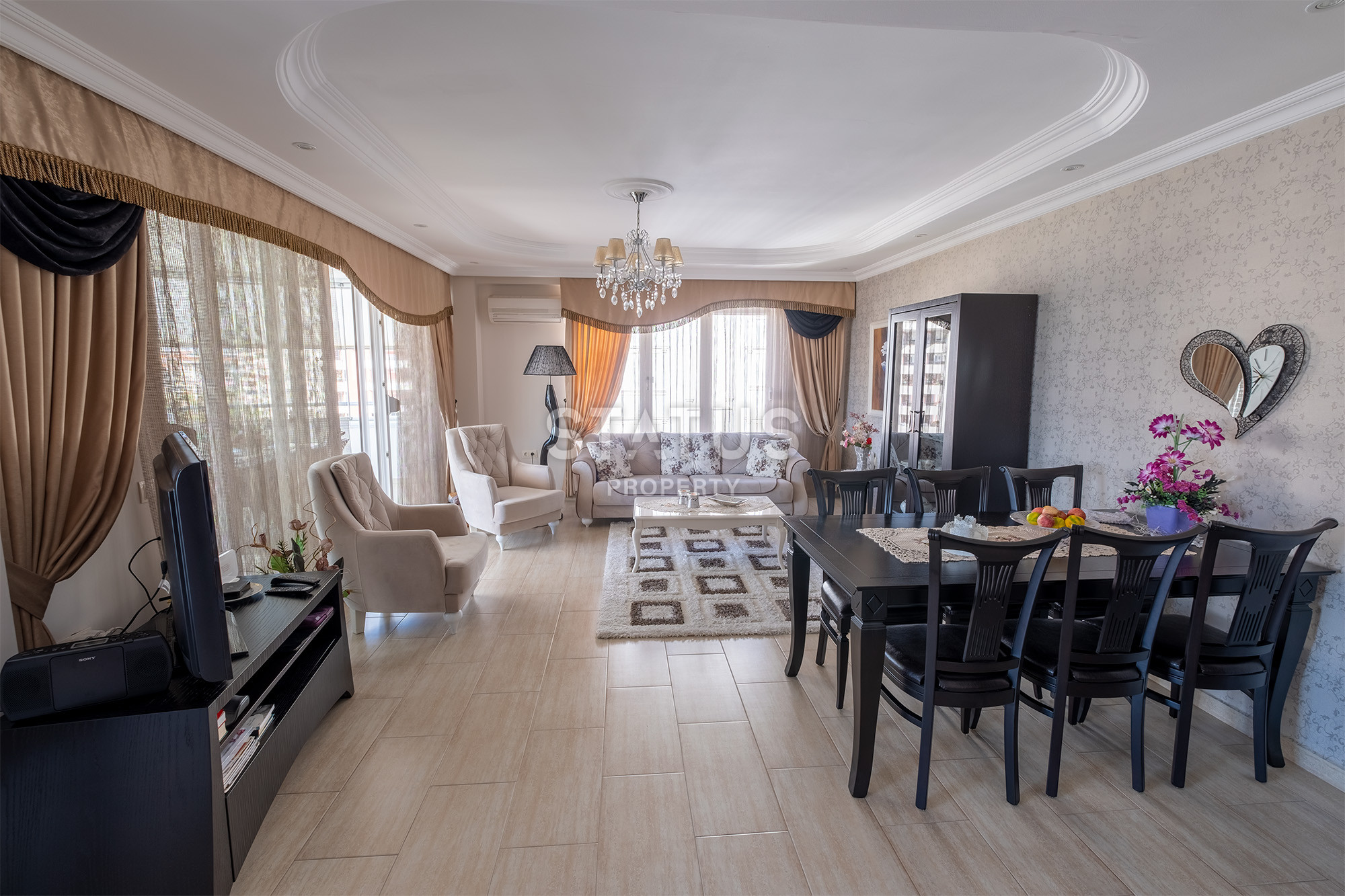 Трёхкомнатная квартира под ключ в открытом районе Джикджилли. 100м2 фото 17