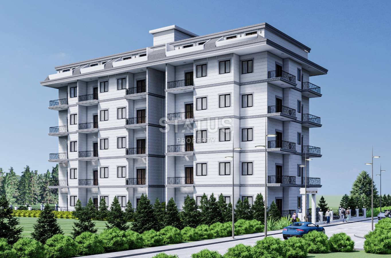 Двухкомнатная квартира в новом доме в Махмутларе. 60м2 фото 1