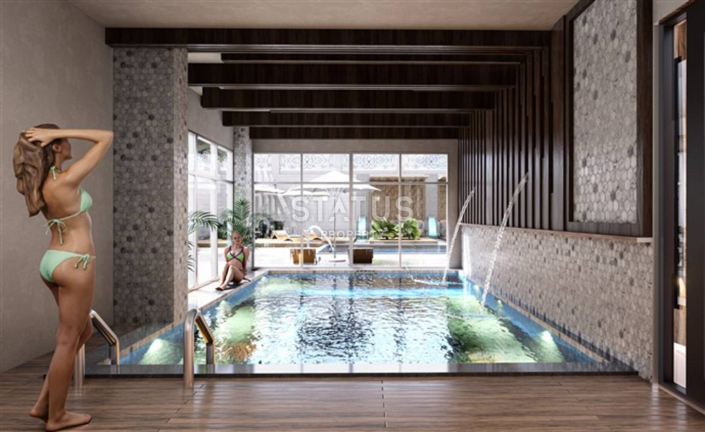 Двухкомнатная квартира в новом доме в Махмутларе. 60м2 фото 13