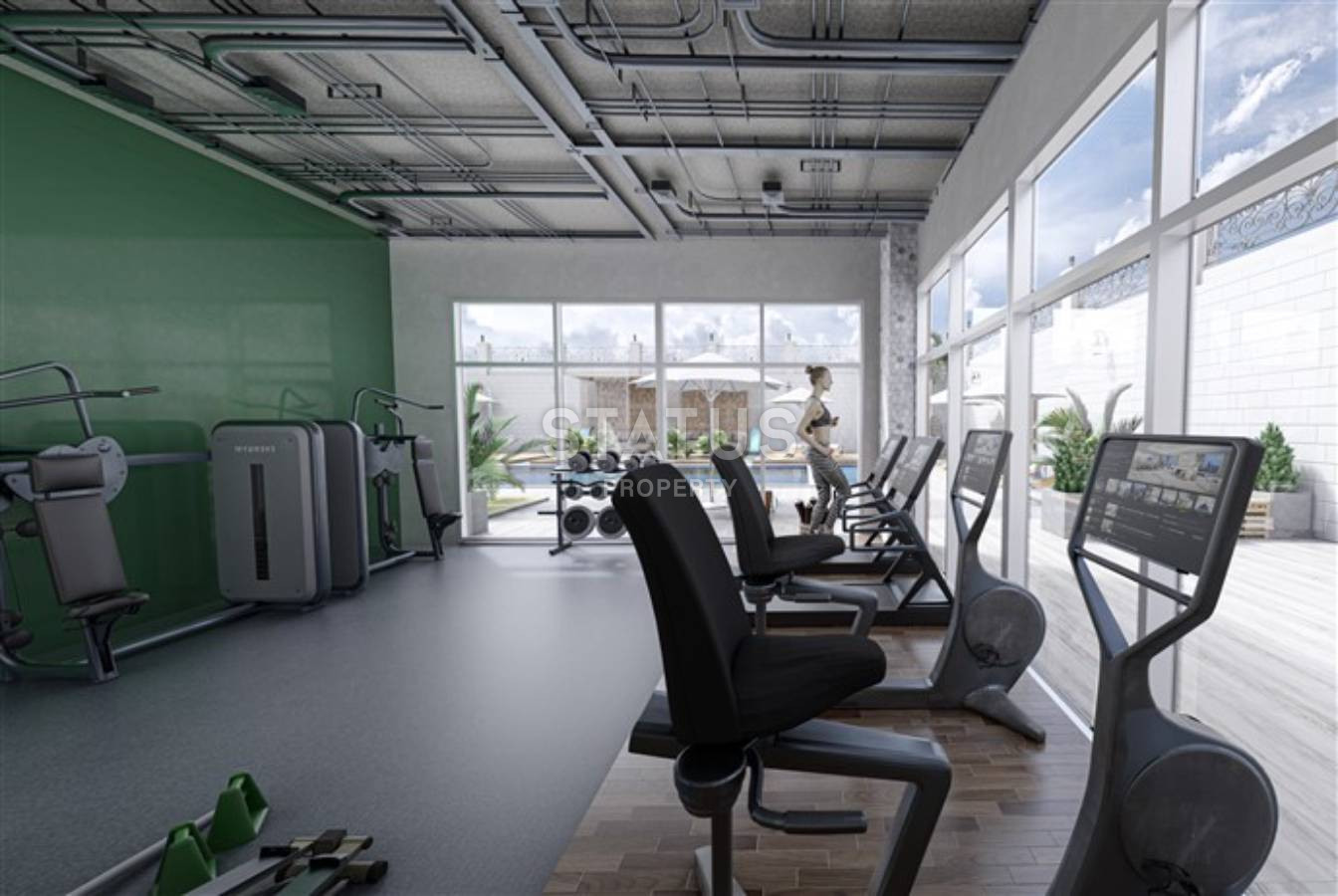 Двухкомнатная квартира в новом доме в Махмутларе. 60м2 фото 19