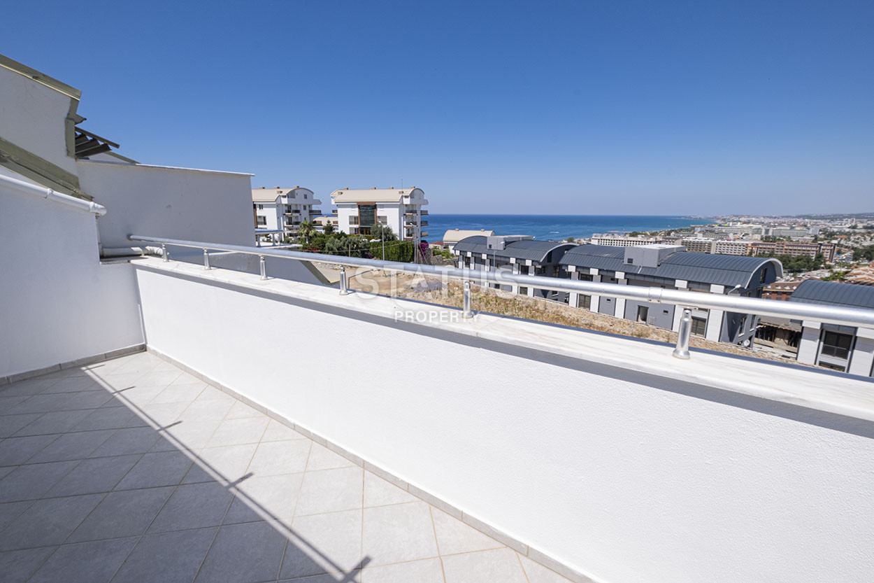 Четырехкомнатная двухуровневая вилла с видом на море в районе Конаклы, 120м2 фото 19