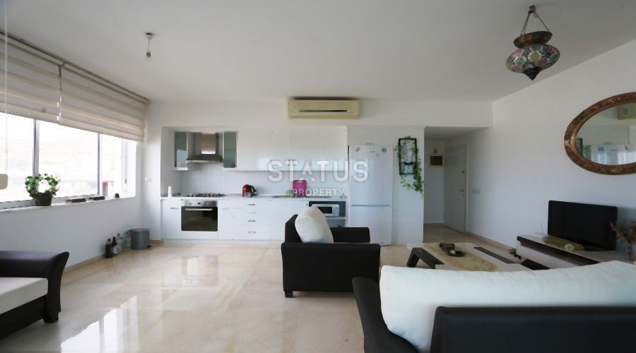 Трёхкомнатная просторная квартира с видом на горы и море в открытом районе в Конаклы. 115м2 фото 14