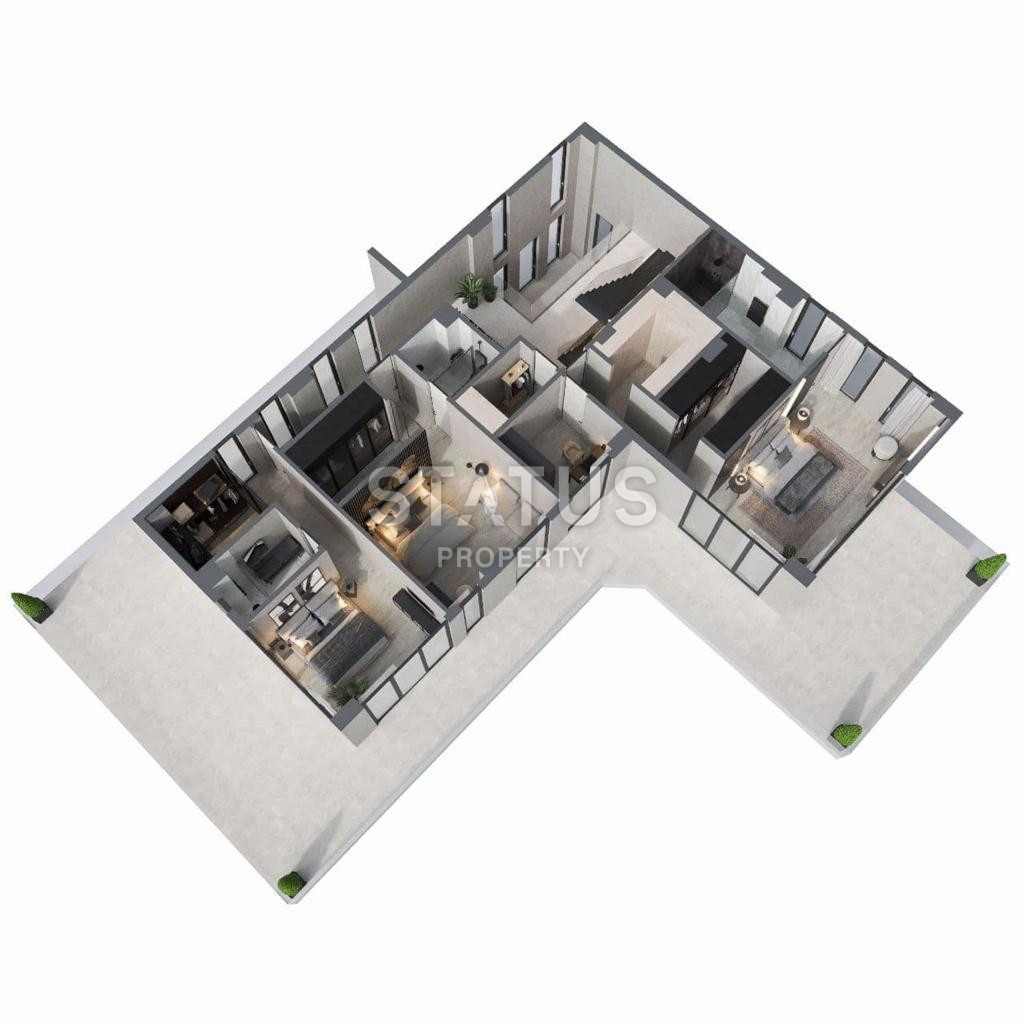 Высокотехнологичная вилла премиум класса в центральной части Аланьи в ТЕПЕ. 680м2 -1100м2 фото 24