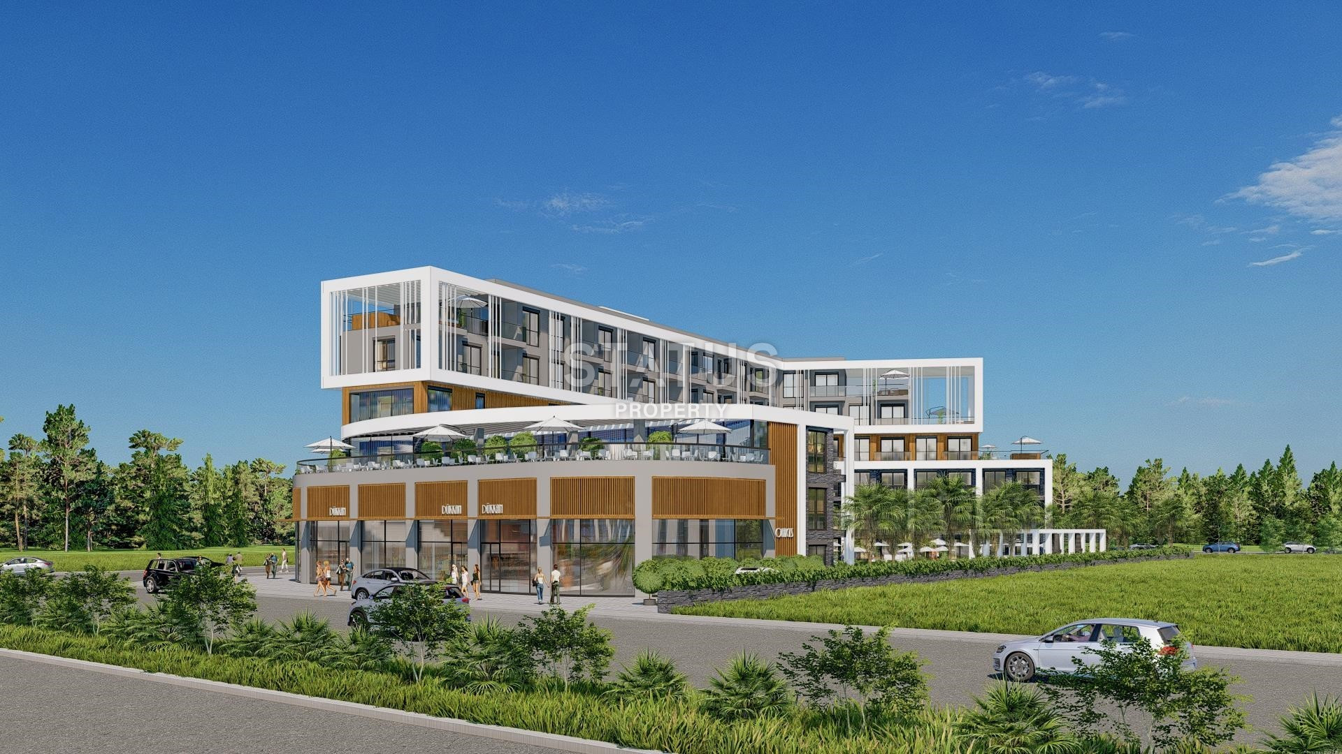 Инвестиционный современный проект в районе Алтынташ от ведущего застройщика,  62-147 м2 фото 6