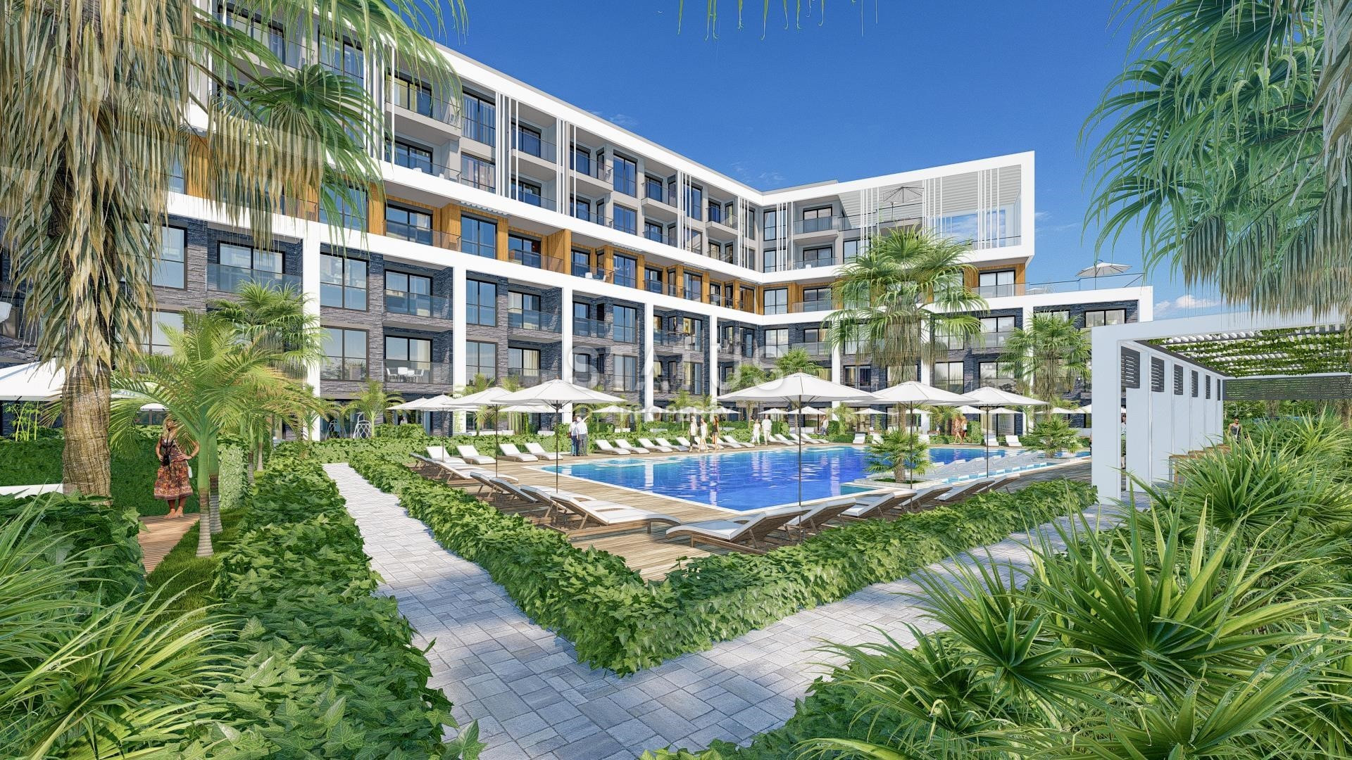 Инвестиционный современный проект в районе Алтынташ от ведущего застройщика,  62-147 м2 фото 16