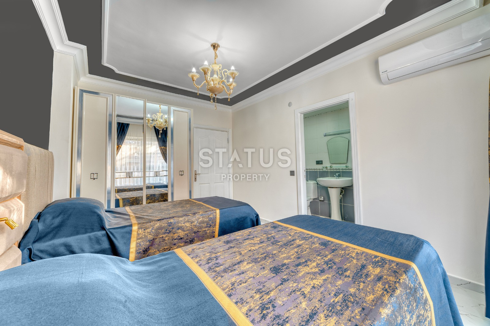 Трехкомнатная квартира в районе Тосмур в 300м от моря, 100м2 фото 12