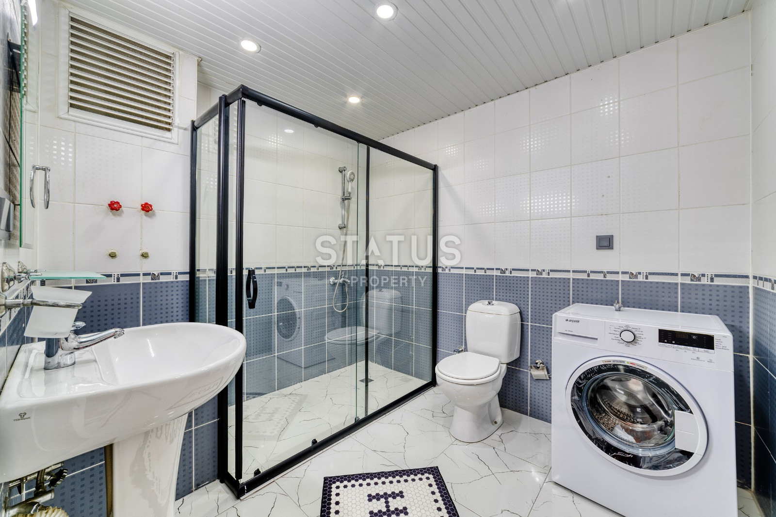 Трехкомнатная квартира в районе Тосмур в 300м от моря, 100м2 фото 14