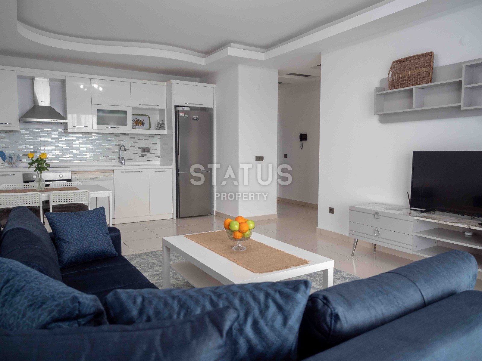 Трехкомнатные апартаменты в 200м от моря в открытом районе Тосмур, 110м2 фото 3