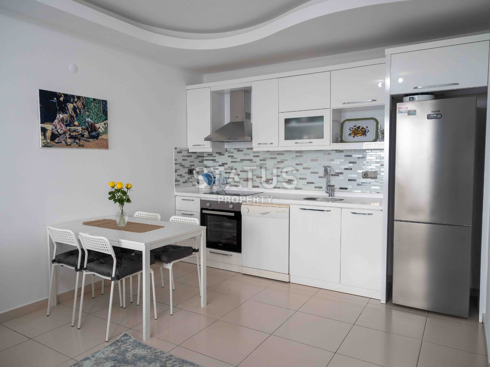 Трехкомнатные апартаменты в 200м от моря в открытом районе Тосмур, 110м2 фото 9