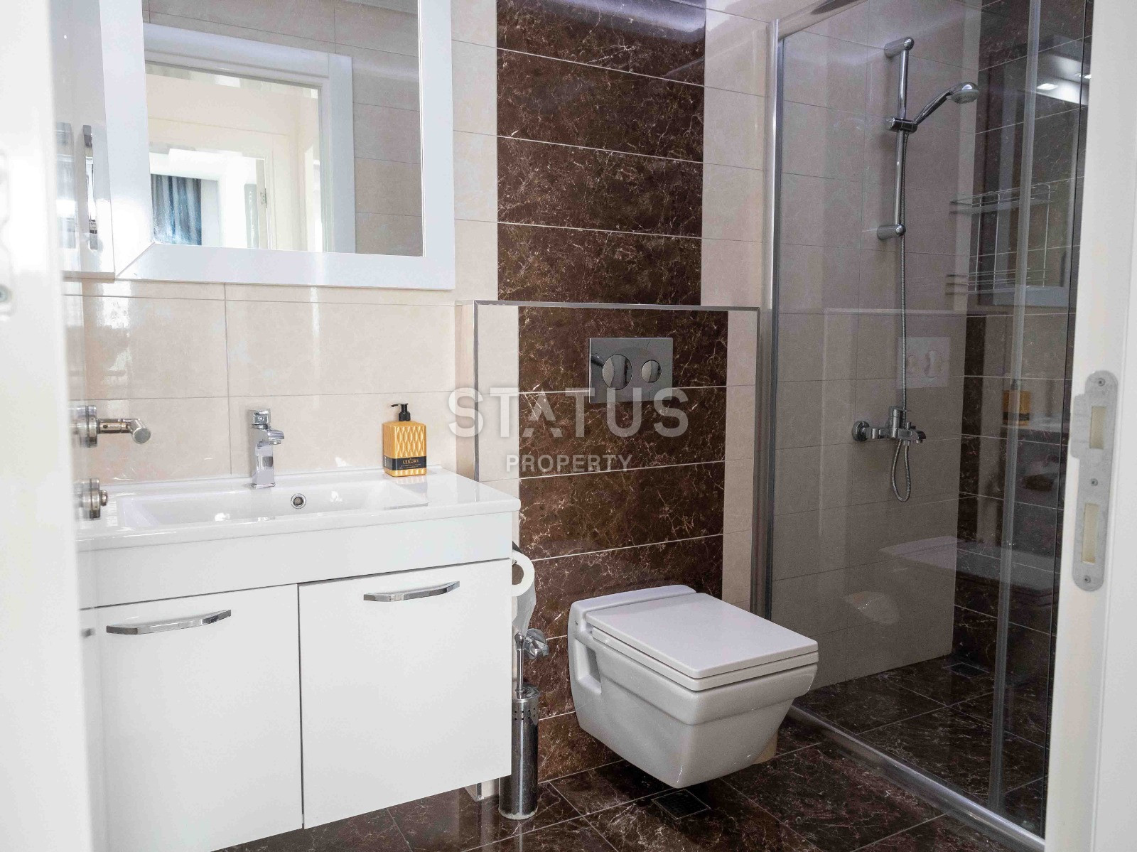 Трехкомнатные апартаменты в 200м от моря в открытом районе Тосмур, 110м2 фото 26