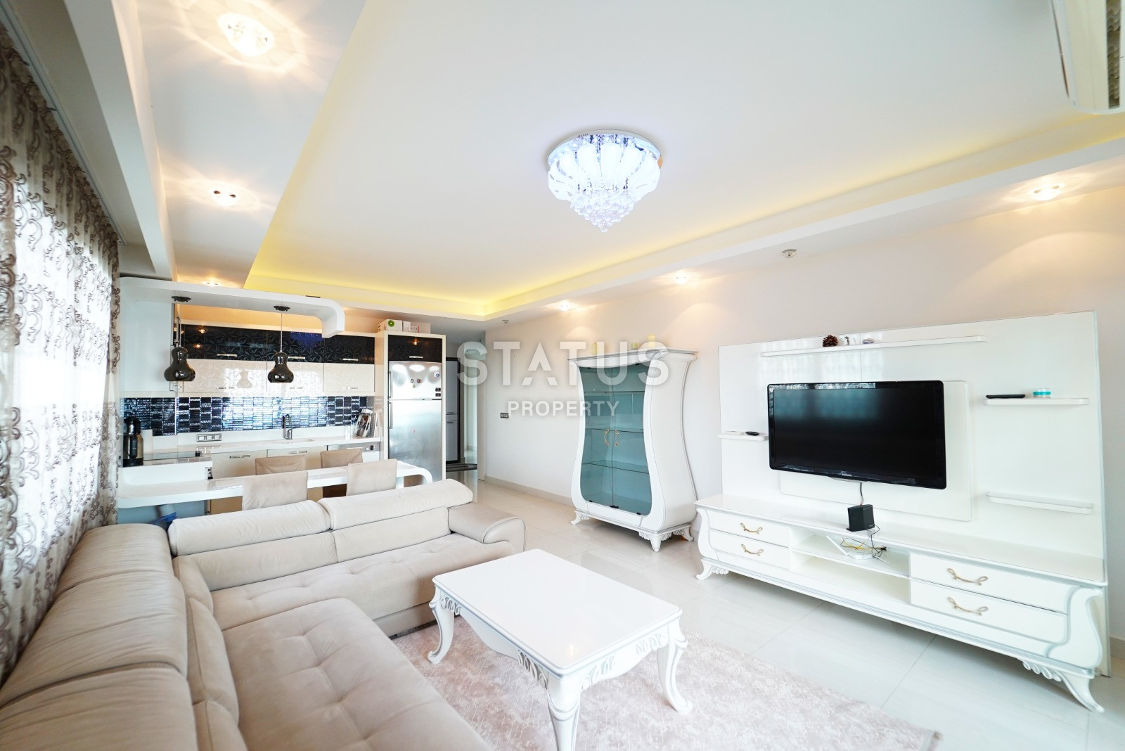 Просторная квартира планировки 3+1 с мебелью в комплексе с развитой инфраструктурой и собственным пляжем, 145м2 фото 3