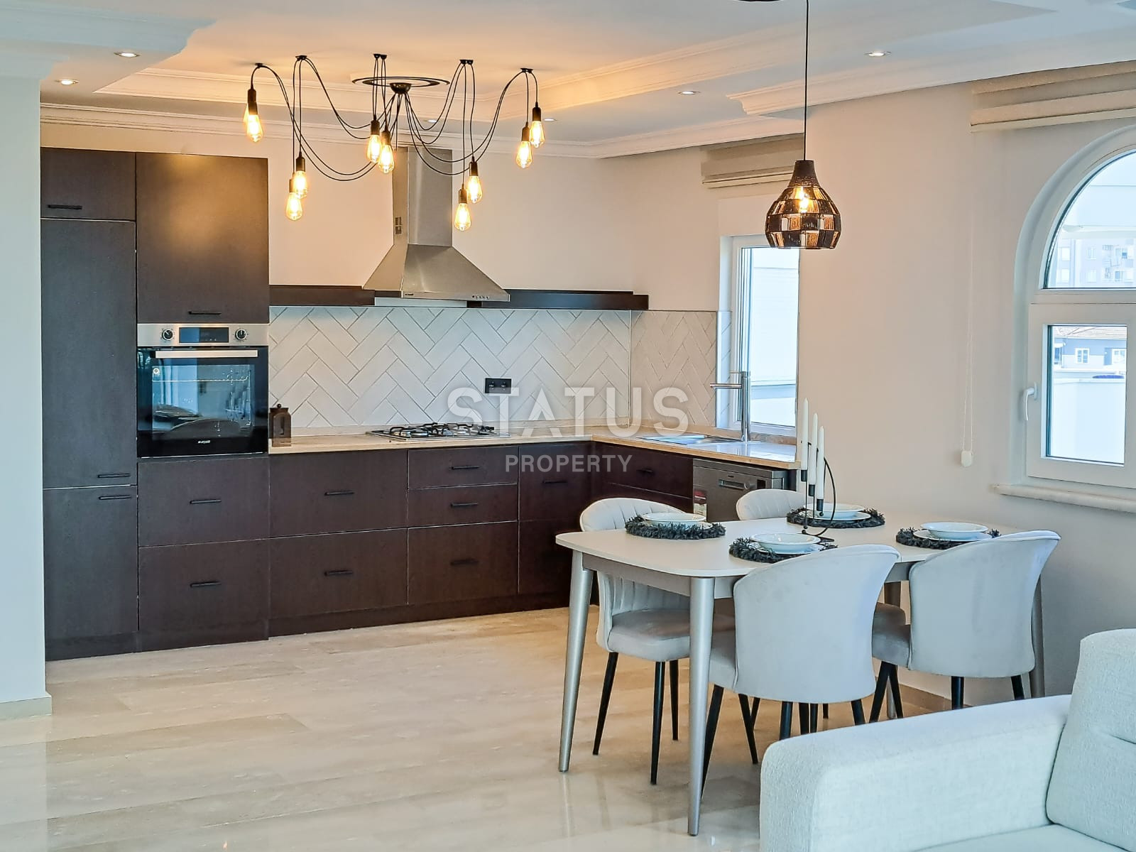 Stylishly furnished three-room apartment in Tosmur, 115 m2 фото 16