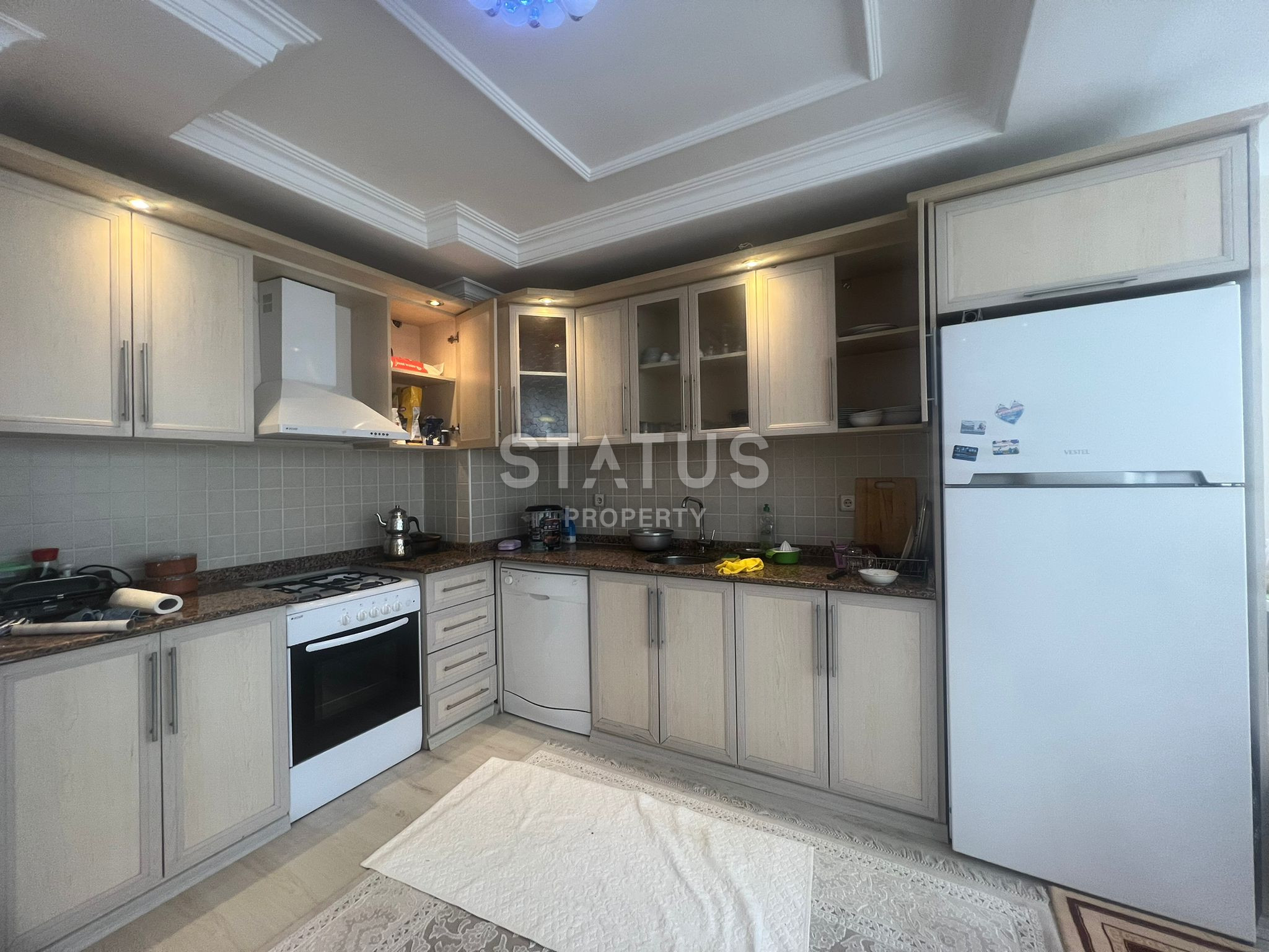 Четырёхкомнатная квартира в открытом для ВНЖ районе Тосмур в 50м от пляжа. 125м2 фото 7