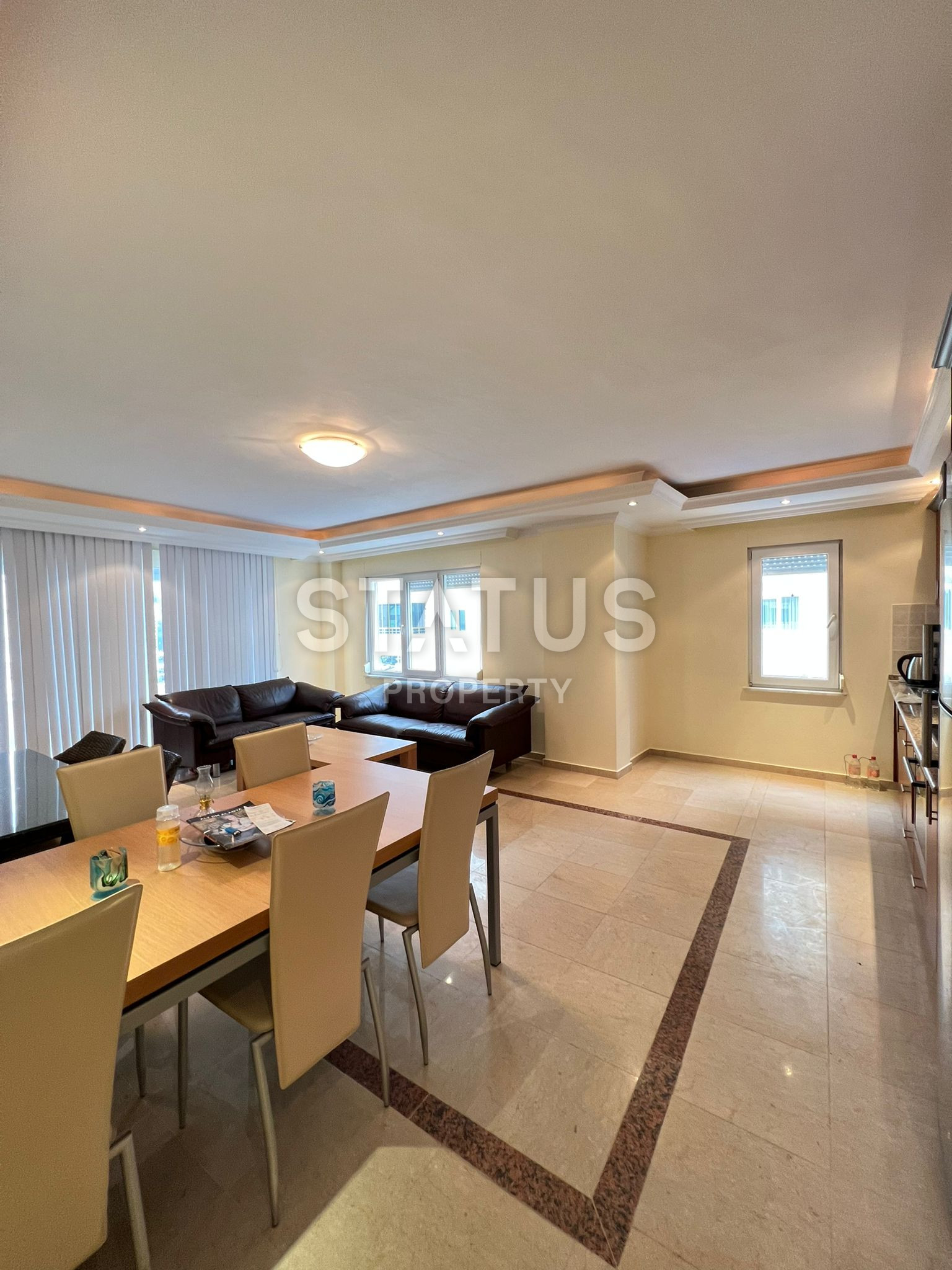 Трёхкомнатная меблированная квартира в первой береговой линии в Тосмуре. 110м2 фото 13