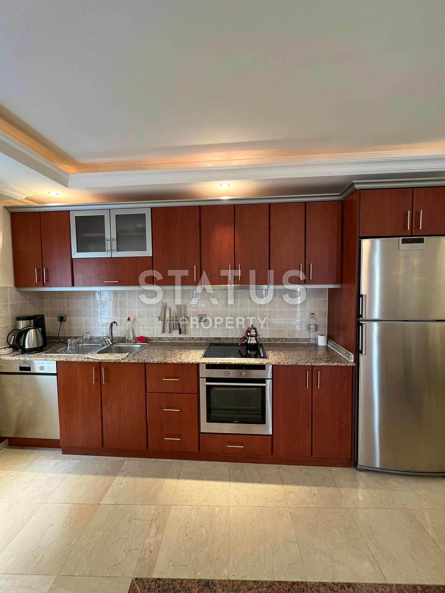 Трёхкомнатная меблированная квартира в первой береговой линии в Тосмуре. 110м2 фото 15