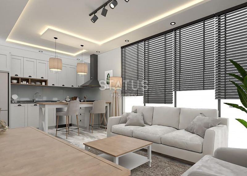 Новый инвестиционный проект первой береговой линии в Мерсине, Эрдемли. 78м2 – 100м2 фото 22