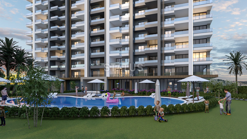 Новый инвестиционный проект первой береговой линии в Мерсине, Эрдемли. 78м2 – 100м2 фото 26