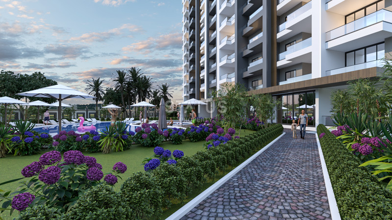 Новый инвестиционный проект первой береговой линии в Мерсине, Эрдемли. 78м2 – 100м2 фото 29