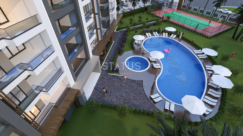 Новый инвестиционный проект первой береговой линии в Мерсине, Эрдемли. 78м2 – 100м2 фото 30