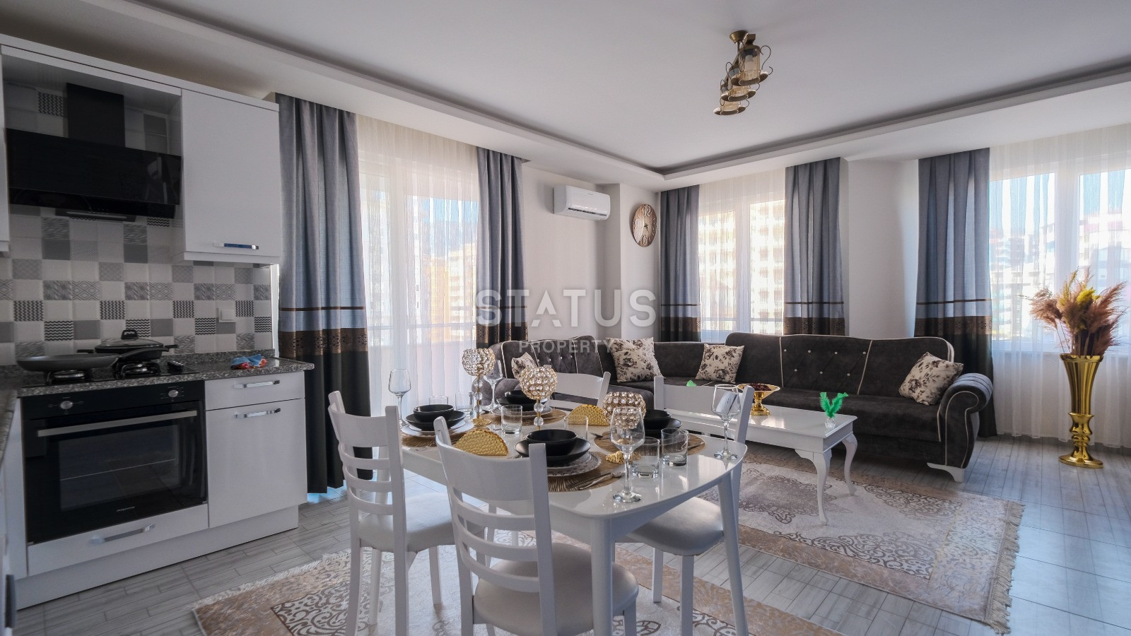 Квартира 1+1 с ремонтом у моря, район Махмутлар, 90 м2 фото 9