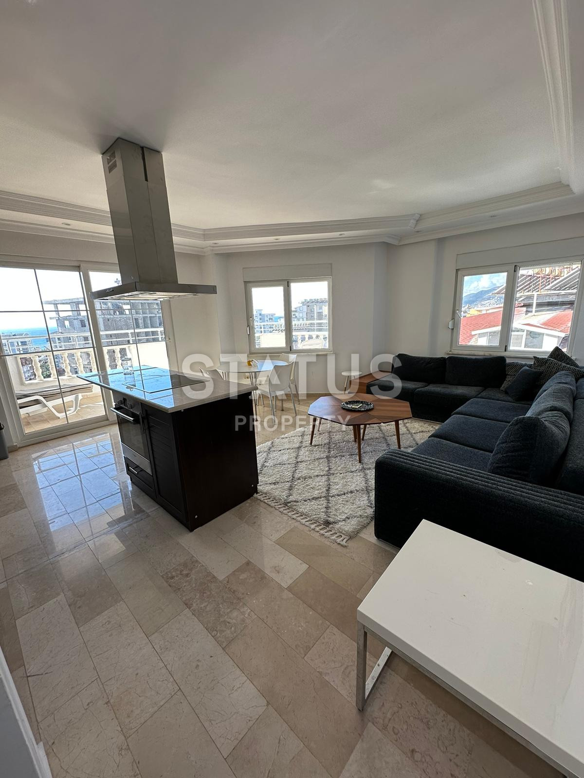 Three-room apartment in Tosmur with a view of the mountains and the sea, 110 m2 фото 6