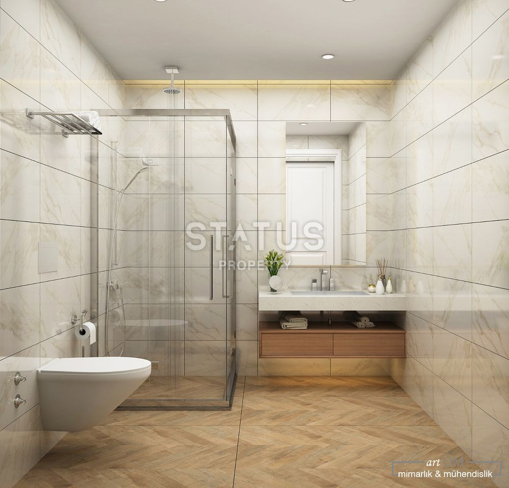 Новый комплекс в районе Паяллар, Аланья, в рассрочку до конца строительства,  54-134 м2 фото 11