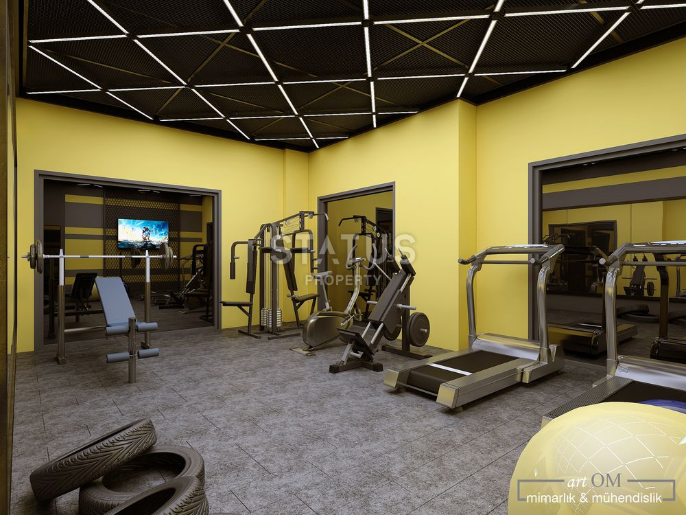 Новый комплекс в районе Паяллар, Аланья, в рассрочку до конца строительства,  54-134 м2 фото 12