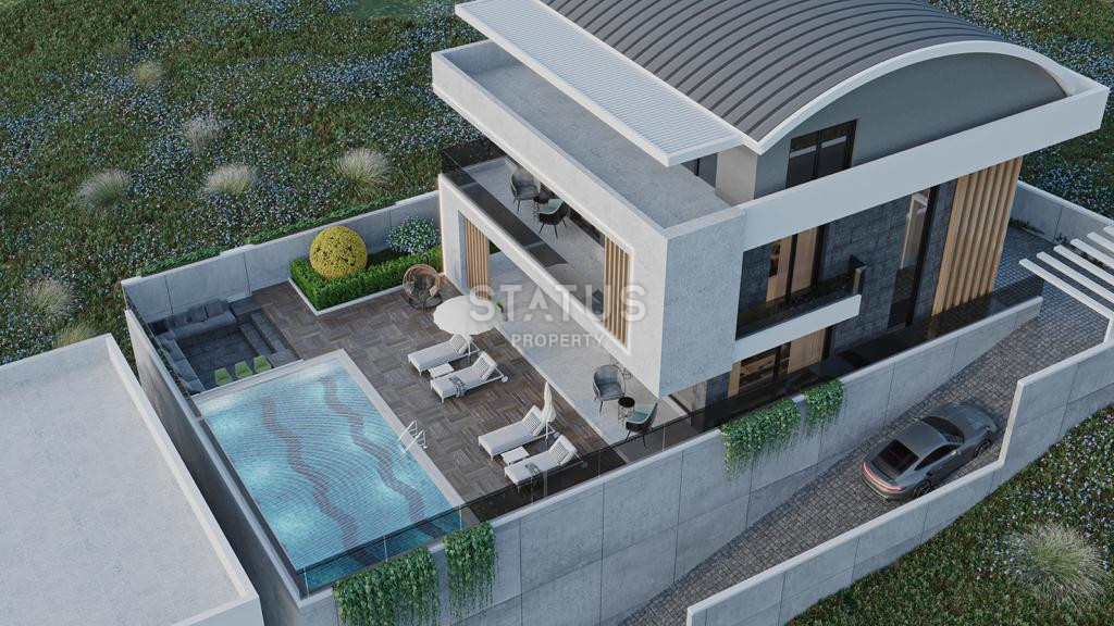 Villa 4+1 in the central mountainous area of Alanya-Tepe, 342 m2 фото 4