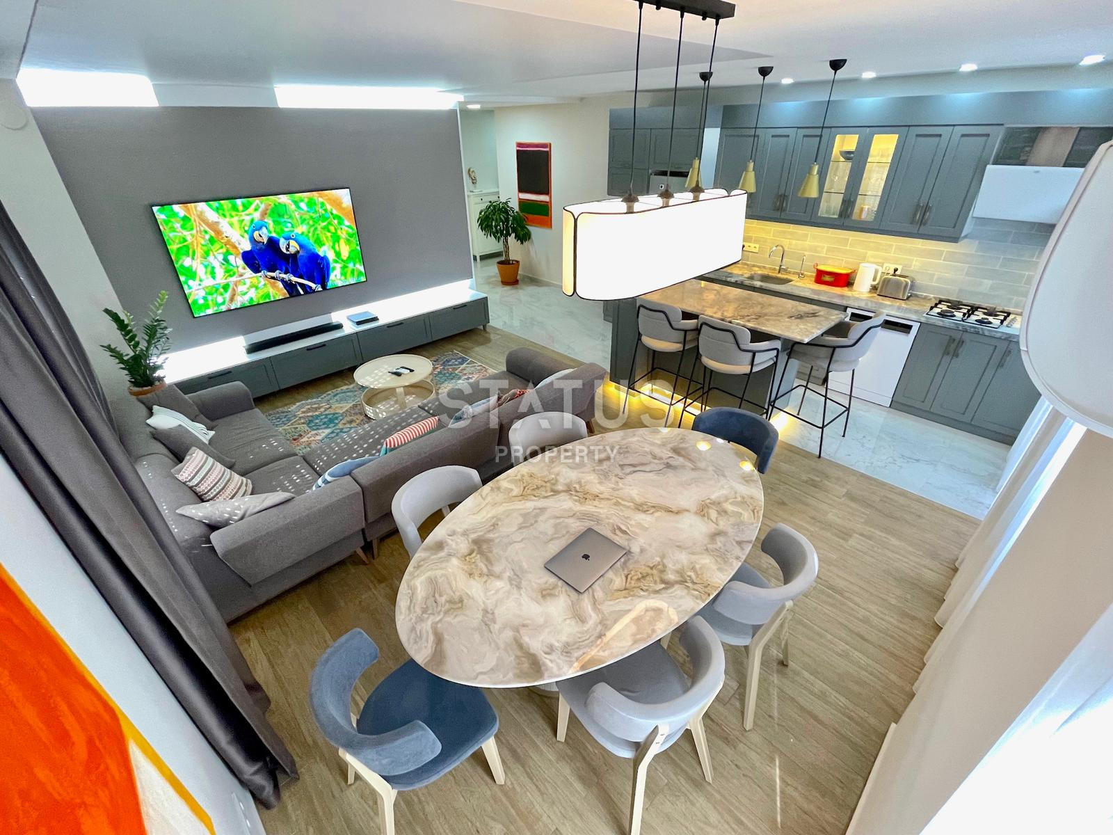 Трехкомнатная дизайнерская квартира в Авсалларе, 102 м2 фото 3