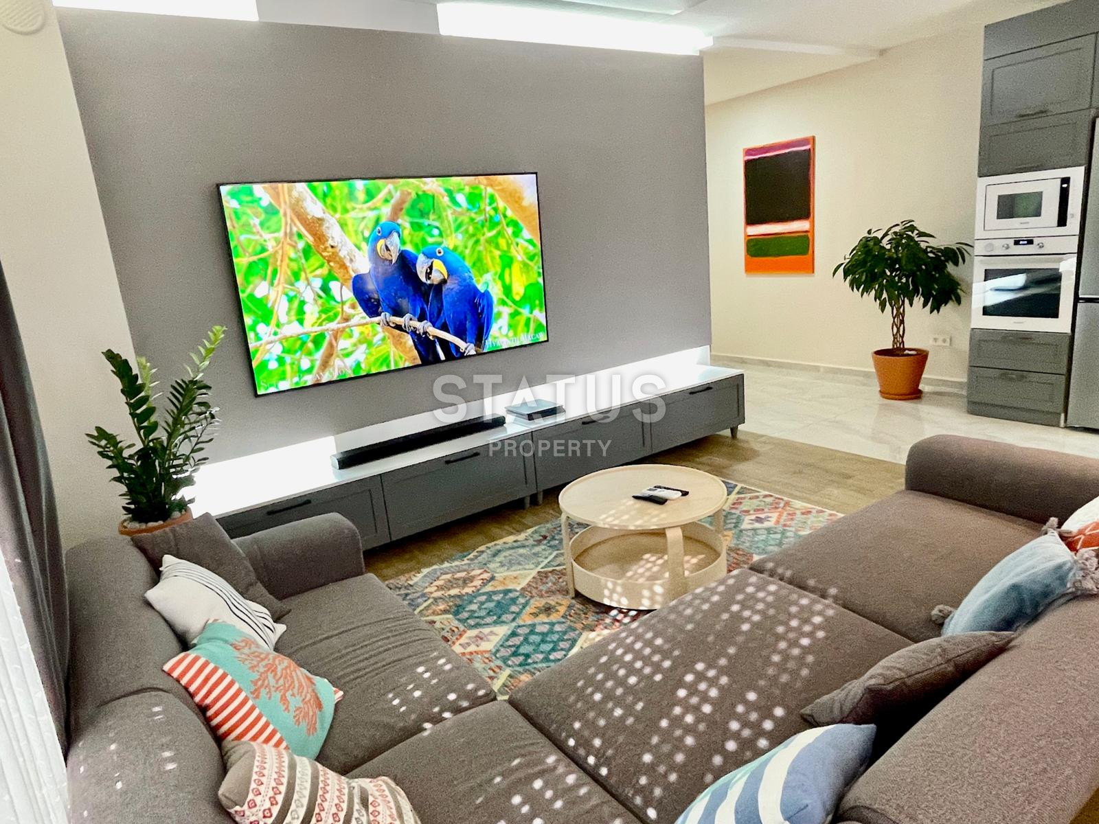 Трехкомнатная дизайнерская квартира в Авсалларе, 102 м2 фото 4