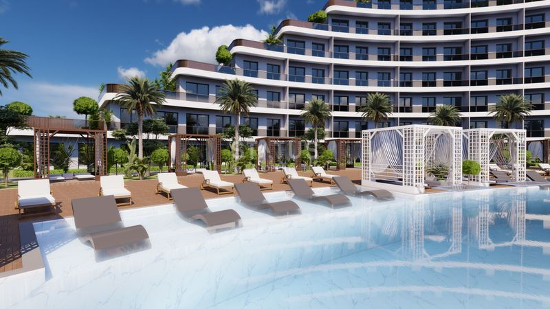 Квартиры у моря с собственным бассейном и не только в элитном ЖК в Анталии Алтынташ. 54м2 – 255м2 фото 5