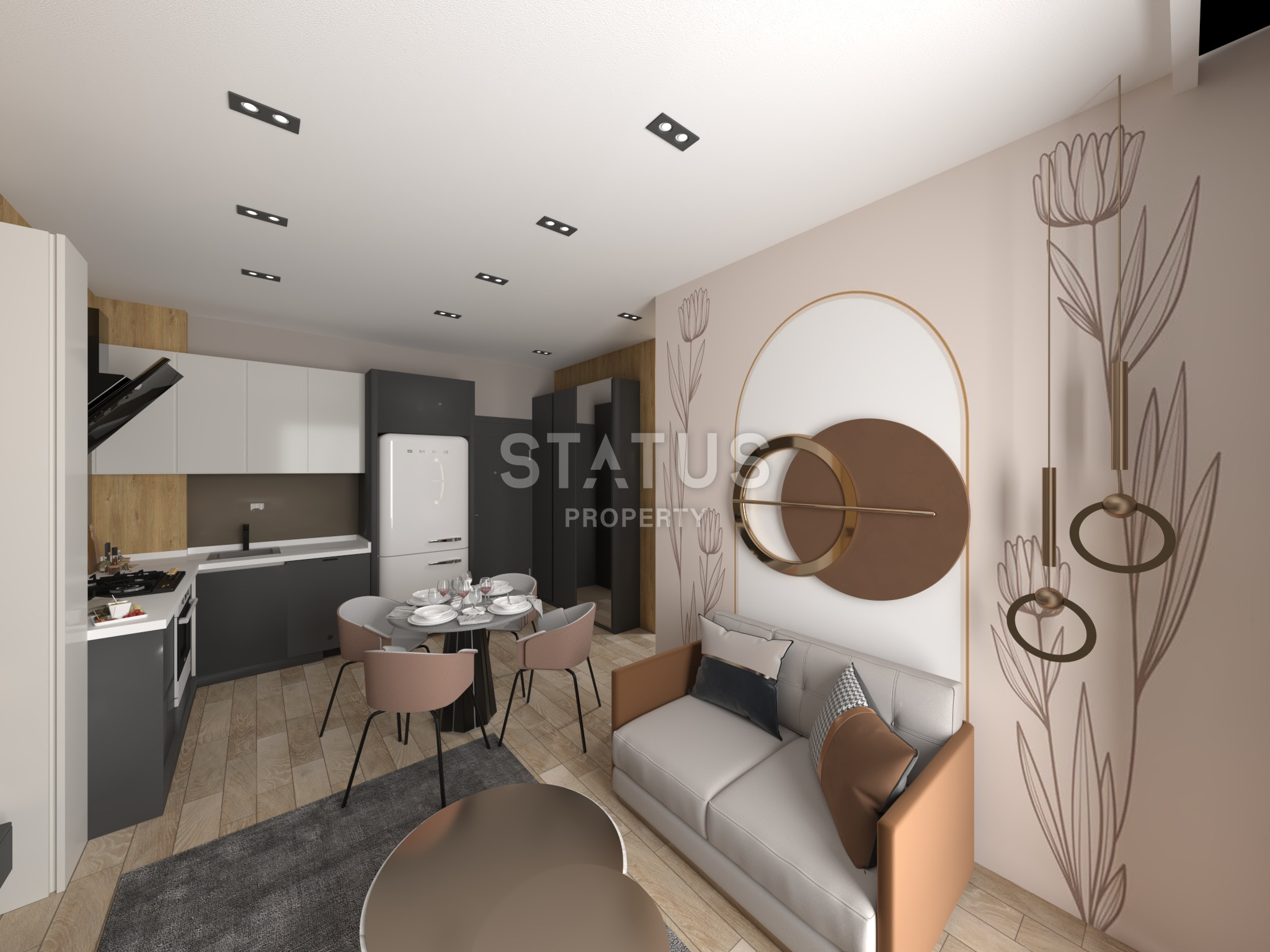 Квартиры у моря с собственным бассейном и не только в элитном ЖК в Анталии Алтынташ. 54м2 – 255м2 фото 28