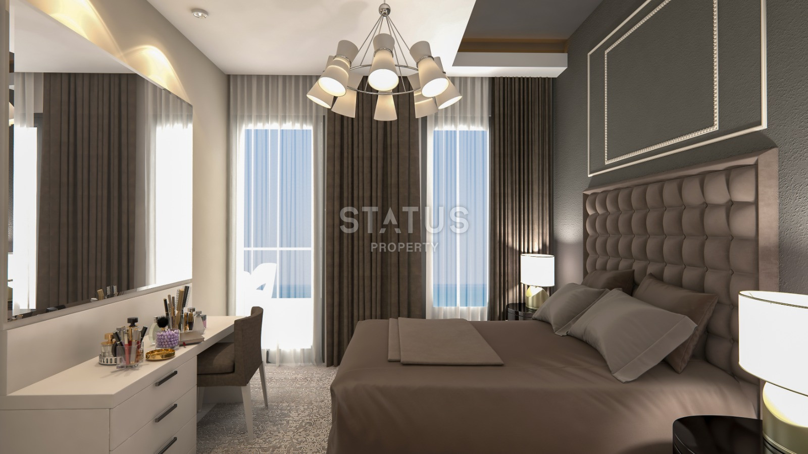 Двухкомнатная просторная квартира с шикарным расположением в Демирташе. 65м2 фото 14