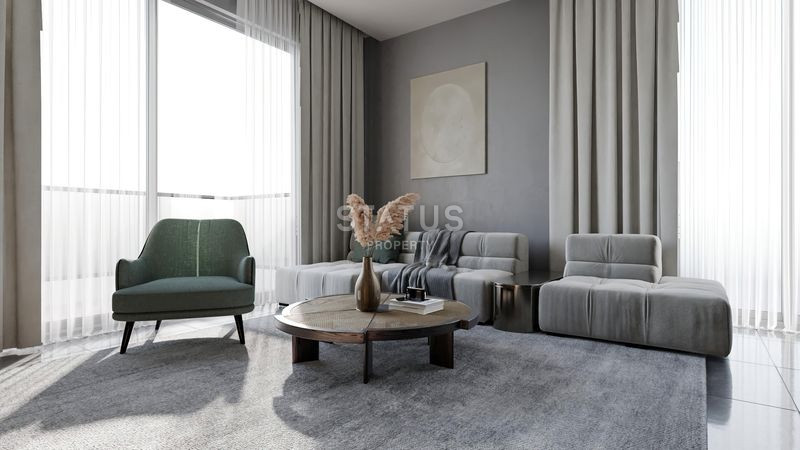 Трёхкомнатные и четырёхкомнатные квартиры в новом жилом комплексе в Авсалларе. 79м2 – 115м2 фото 16