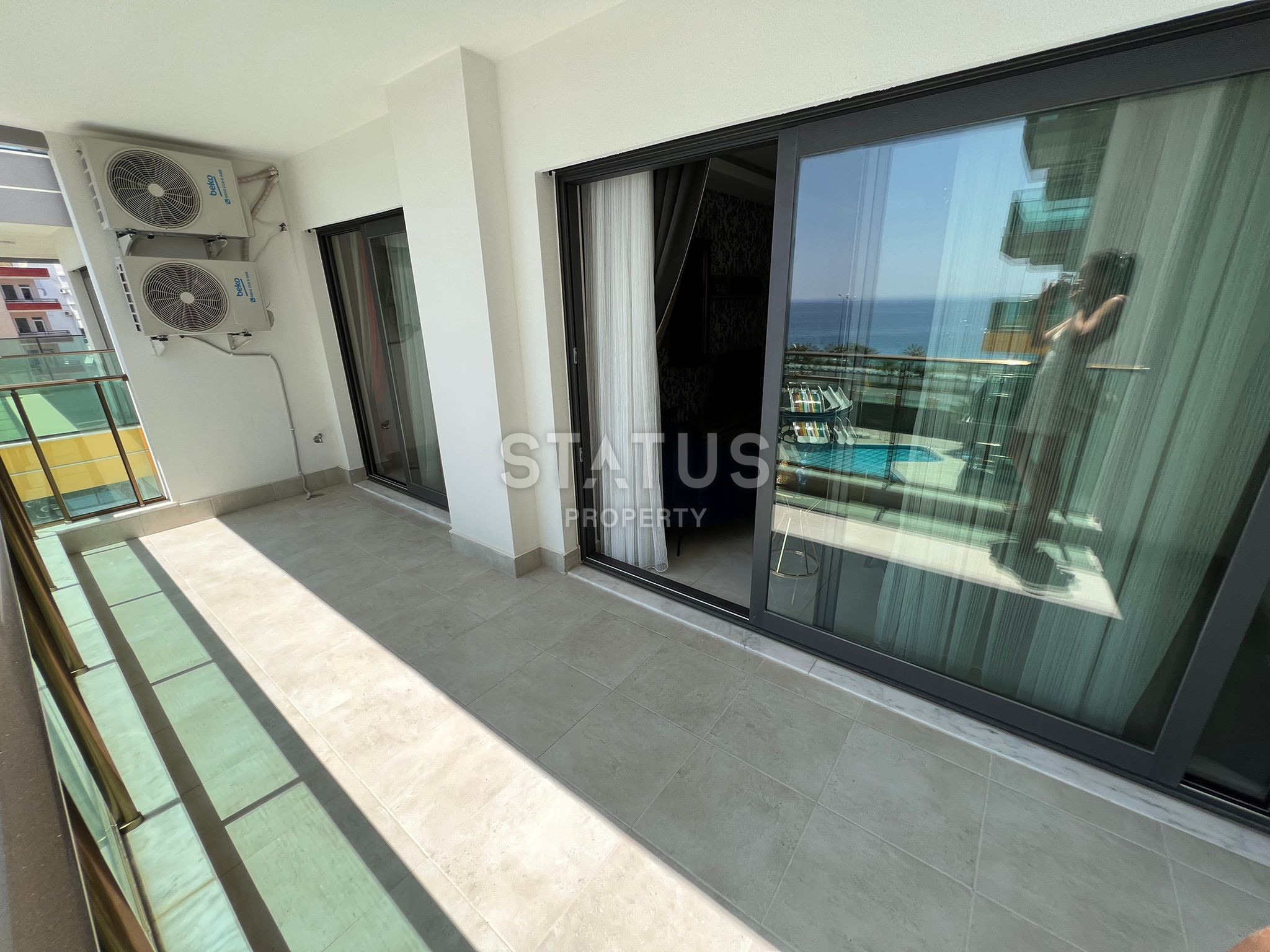 Трехкомнатные апартаменты на первой береговой линии в районе Махмутлар, 100м2 фото 11