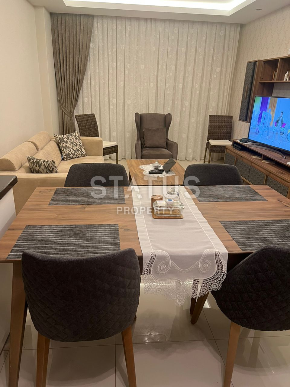 Двухкомнатная квартира в комплексе с отельной инфраструктурой в открытом районе Тосмур. 65 м2. фото 4