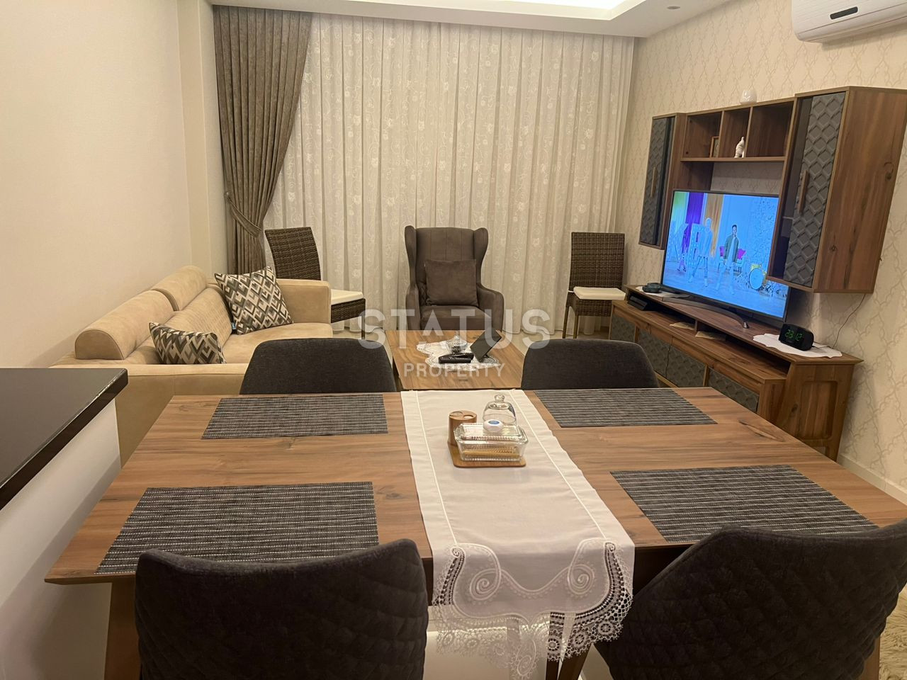 Двухкомнатная квартира в комплексе с отельной инфраструктурой в открытом районе Тосмур. 65 м2. фото 5