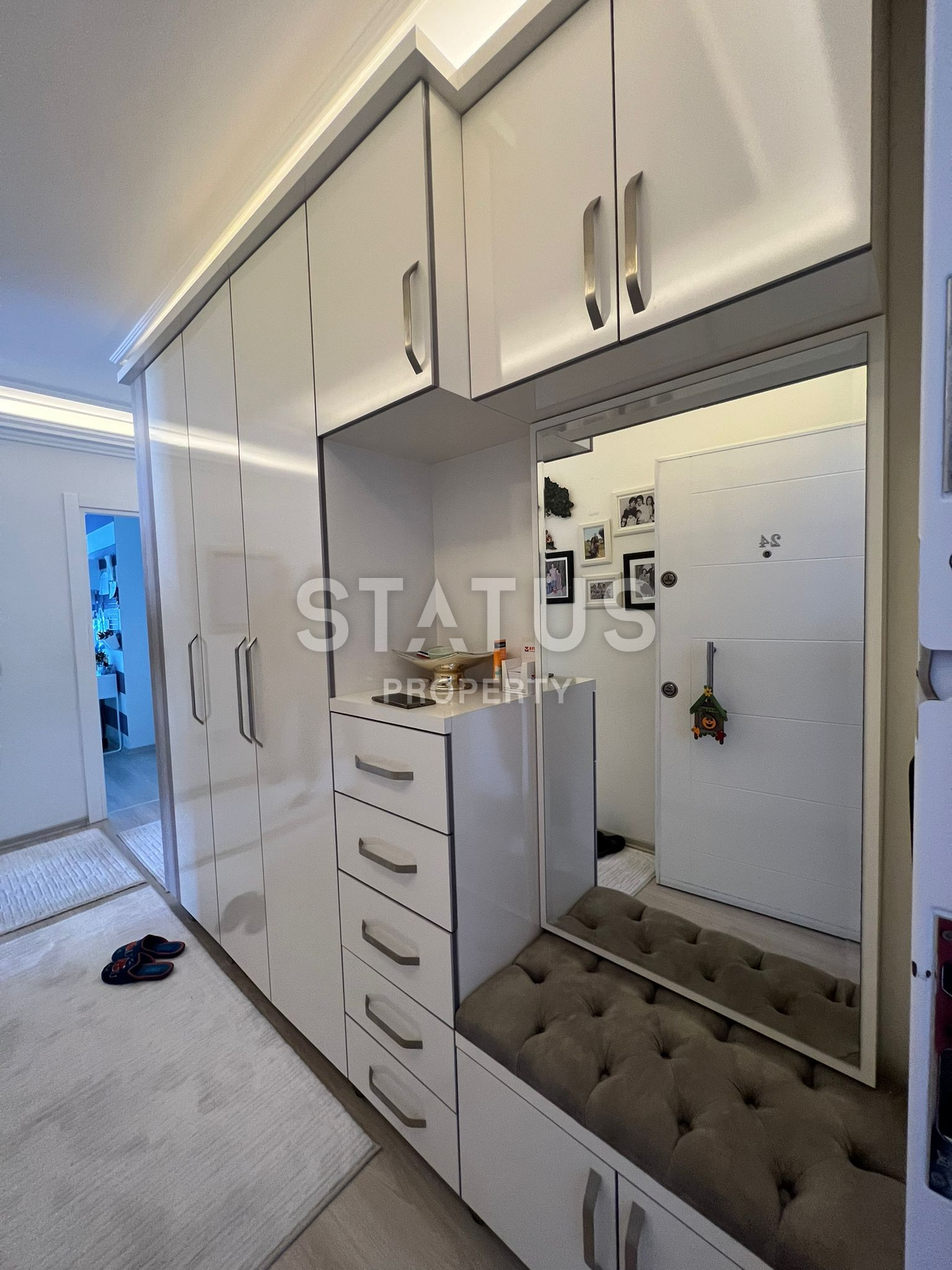 Просторная трёхкомнатная квартира под ключ 800м от моря в Джикджилли. 120м2 фото 6