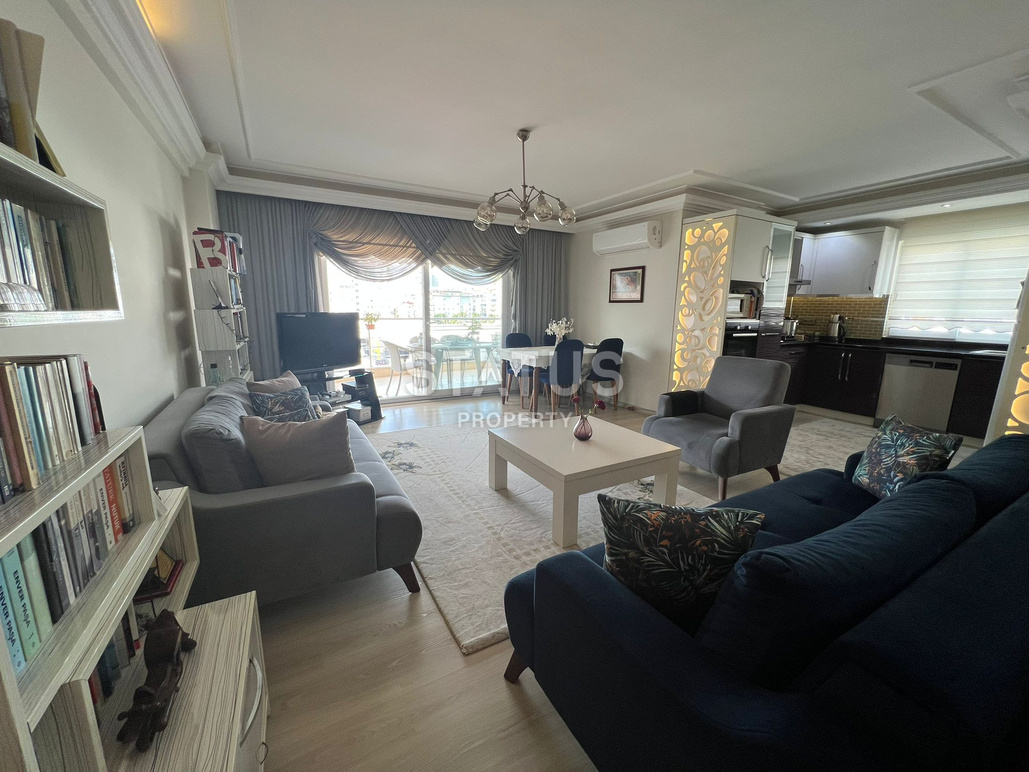 Просторная трёхкомнатная квартира под ключ 800м от моря в Джикджилли. 120м2 фото 7