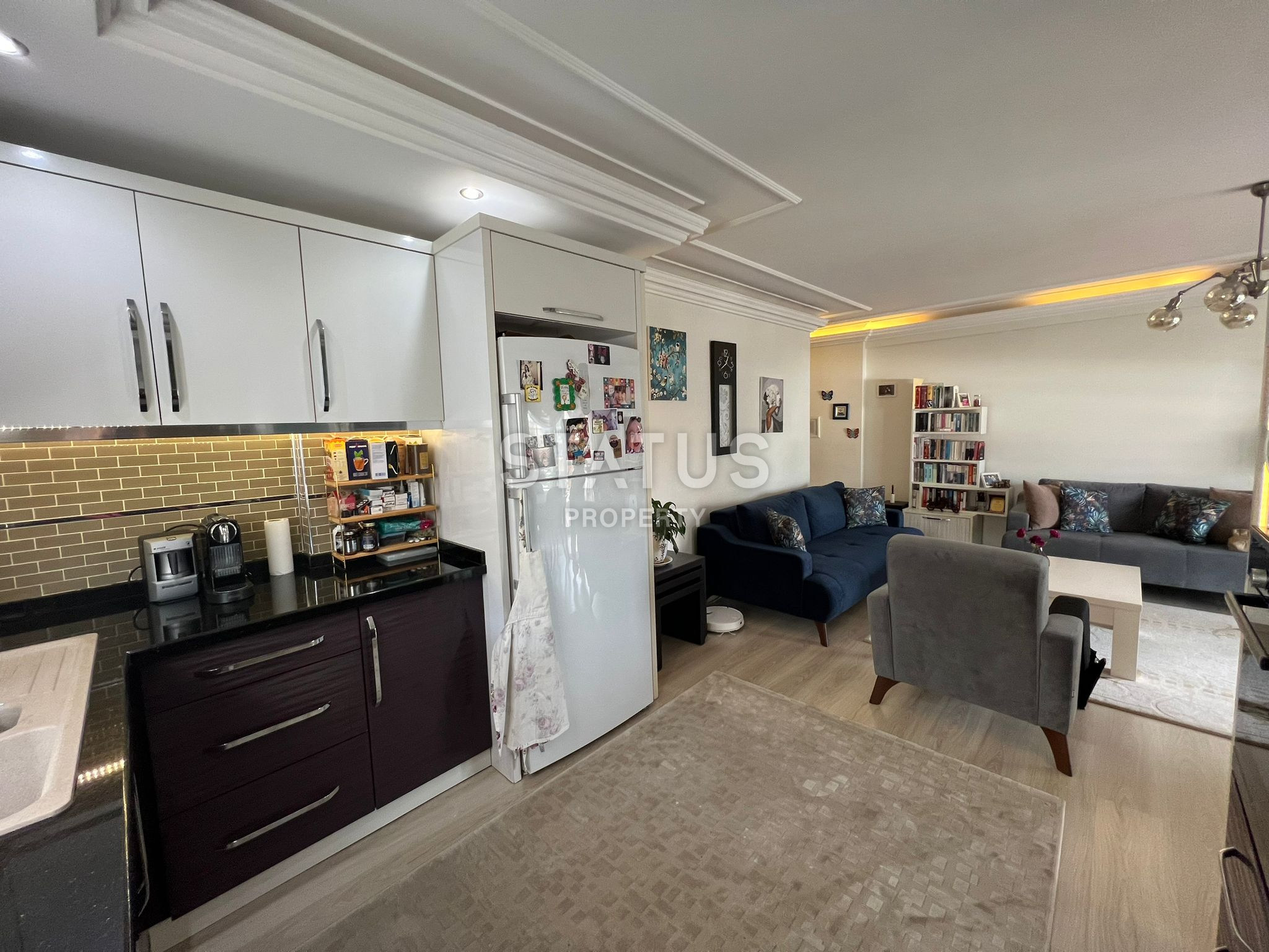 Просторная трёхкомнатная квартира под ключ 800м от моря в Джикджилли. 120м2 фото 9