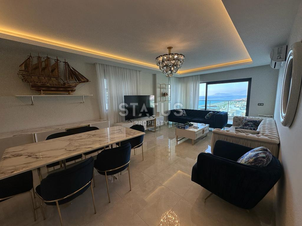 Three-room furnished apartment in a premium residential complex in the first coastline with sea views. 100m2 фото 30