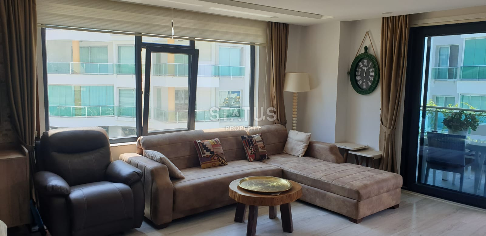 Комфортабельная трехкомнатная квартира 2+1 в Каргыджак 110м2 с прямым видом на море. фото 3