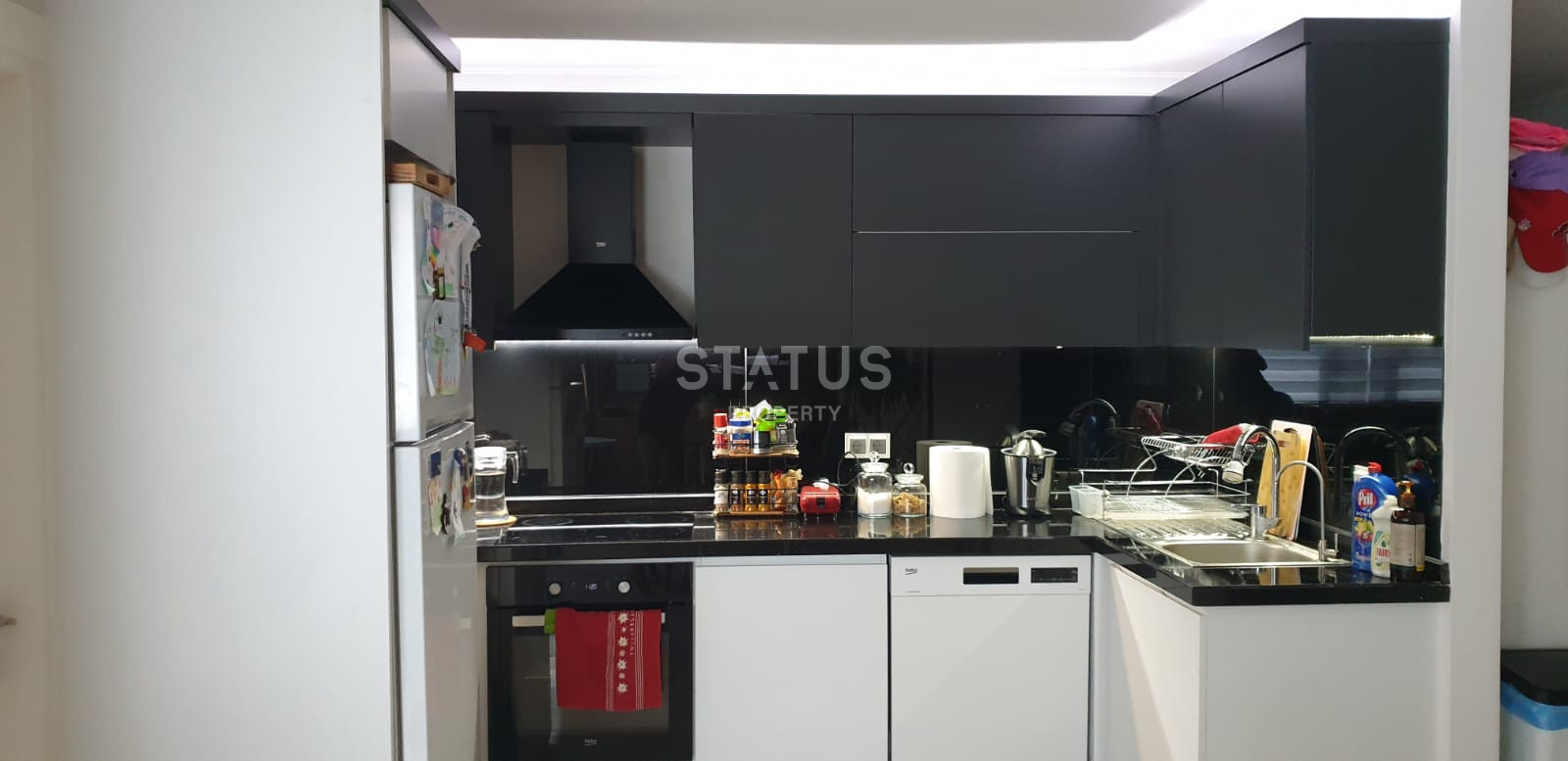 Комфортабельная трехкомнатная квартира 2+1 в Каргыджак 110м2 с прямым видом на море. фото 4