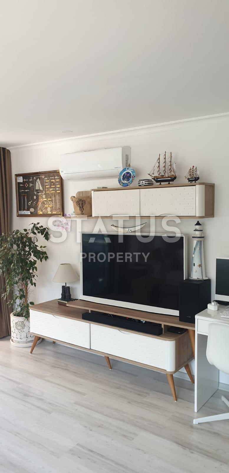 Комфортабельная трехкомнатная квартира 2+1 в Каргыджак 110м2 с прямым видом на море. фото 8