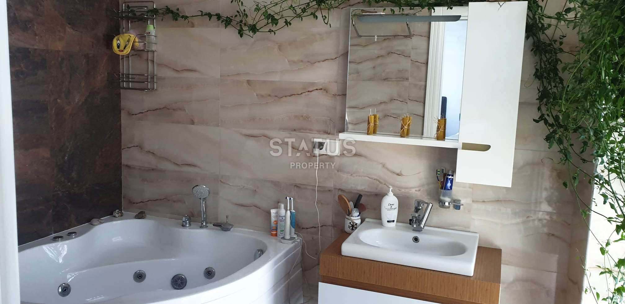 Комфортабельная трехкомнатная квартира 2+1 в Каргыджак 110м2 с прямым видом на море. фото 9