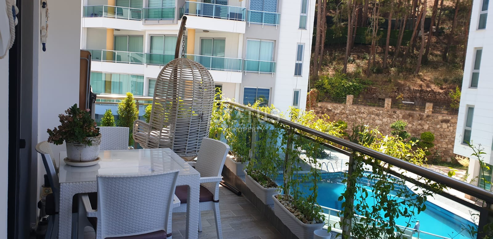 Комфортабельная трехкомнатная квартира 2+1 в Каргыджак 110м2 с прямым видом на море. фото 12