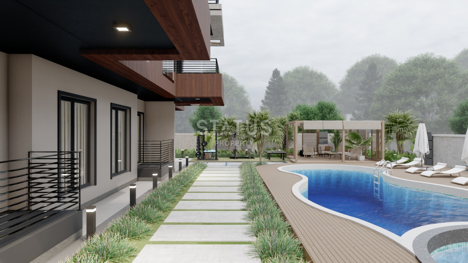 Одни из самых выгодных цен в Газипаша. Проект на этапе карандаша. 45м2 – 115,9м2 фото 6