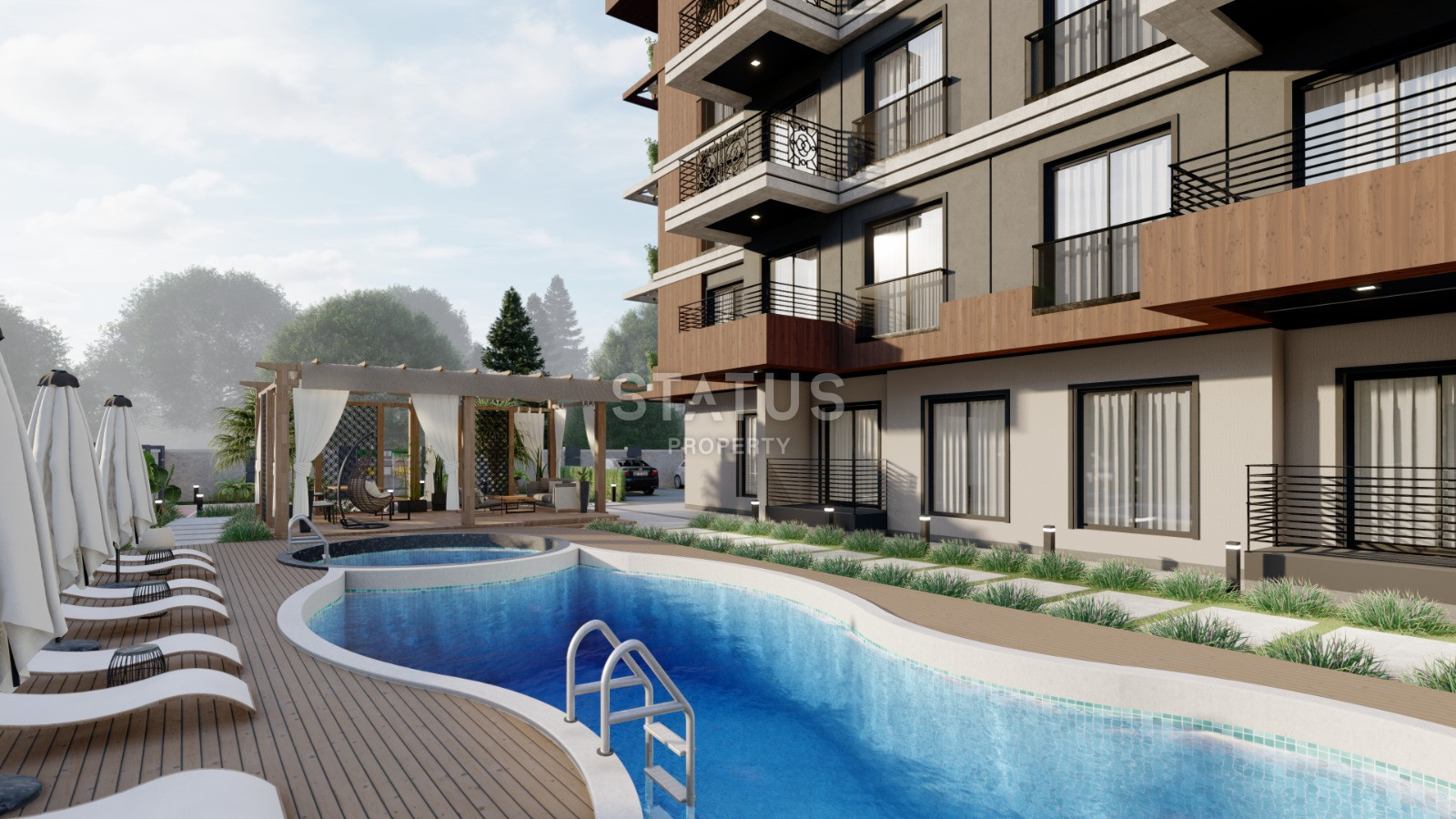 Одни из самых выгодных цен в Газипаша. Проект на этапе карандаша. 45м2 – 115,9м2 фото 7